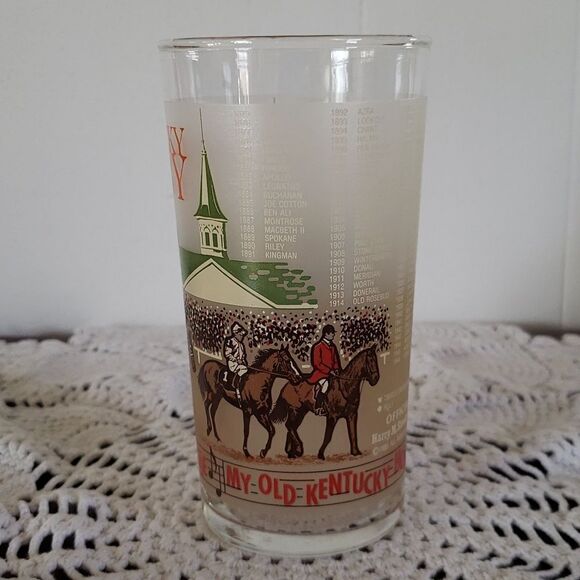 Vintage 1985 Kentucky Derby Drinking Glass - Picture 2 of 8